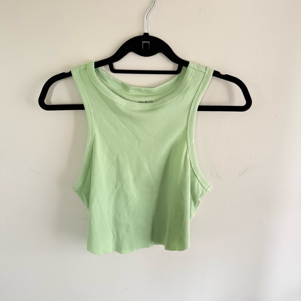 Wild fable XL Green Sleeveless Ribbed Top